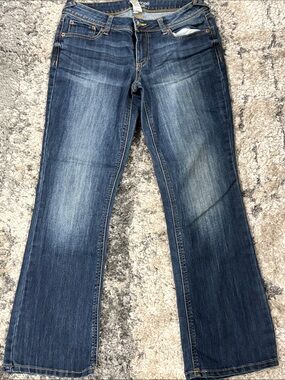 Maurice’s Women’s Dark Wash boot cut Jeans - Blue low rise